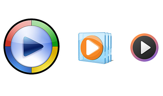Evoluce ikon Windows Media Playeru