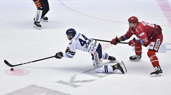 Utkání 53. kola hokejové extraligy: HC Ocelái Tinec - HC Vítkovice Ridera....