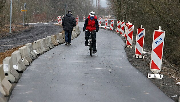 Dokonená poslední ást cyklostezky Cheb - Waldsassen. (7. prosince 2021)