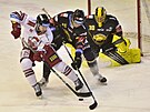 Utkání 29. kola hokejové extraligy: HC Verva Litvínov - HC Olomouc. Útoník...