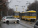 Stav tramvajov trati u Svtovaru se skokov zhoril. Tramvaje mohou msty...