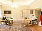 Prezident Milo Zeman na zámku v Lánech pijal kandidáta na ministra vnitra,...