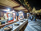 Vnon trhy v centru Prahy se pejmenovaly na Vclavsk. (2. prosince 2021)
