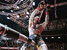 Nmecký MMA zápasník Christian Eckerlin zvítzil v premiée v Oktagonu....