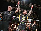 Nmecký MMA zápasník Christian Eckerlin zvítzil v premiée v Oktagonu....
