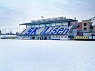 Zasnen fotbalov stadion v Lini