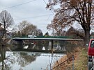 Nov most pes eku Radbuzu v Horovskm Tn na Domalicku tsn ped...