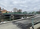 Nový most pes eku Radbuzu v Horovském Týn na Domalicku tsn ped...