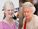 Dánská královna Margrethe II. a britská královna Albta II.