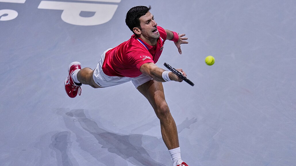Novak Djokovič ve čtvrtfinále Davis Cupu.