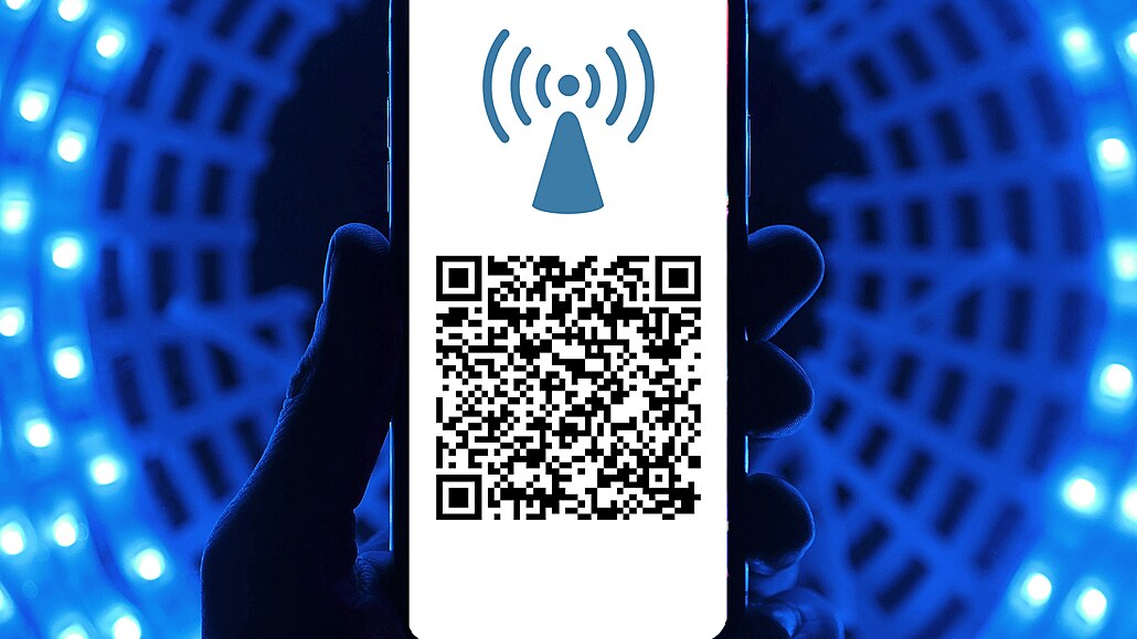 Ilustrační foto - QR kód pro přístup do wi-fi