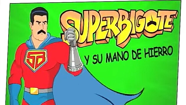 Venezuelský prezident Nicolás Maduro se v novém komiksu prezentuje jako Super Knír.