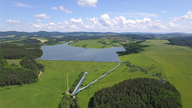 Vizualizace plánované podoby Vlachovické přehrady.