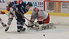 Hokejov extraliga, 29. kolo, Vtkovice - Hradec Krlov. Marek Kalus z...