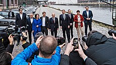 Nová n�mecká vláda: Olaf Scholz, Annalena Baerbocková, Robert Habeck, Christian...