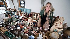 Michaela Orlová z Ostrova nad Oslavou po zru�ení ��árského trhu, na n�j� m�la...