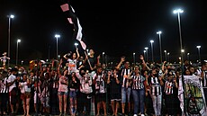 Fanou�ci Atlética Mineiro slaví titul, který jejich klub získal po padesáti...