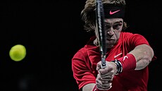 Andrej Rubljov v daviscupovém �tvrtfinále