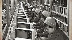 Pohled do jedné z prvních továren na výrobu Samsung TV