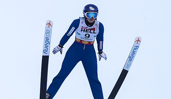 Tereza Koldovská bhem závodu Svtového poháru sdruenáek v Ramsau.