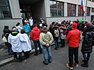 Paraleln� l�ka�sk� komora uspo��dala v pra�sk�ch Vyso�anech protestn� akci...
