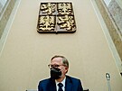 První zasedání nové vlády v praské Strakov akademii. Na snímku Petr Fiala...