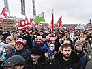 Demonstrace proti koronavirovým opatením ve Vídni (11. prosince 2021)