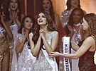 Miss Indie Harnáz Sandhu po vyhláení nové Miss Universe 2021 (Ejlat, 13....