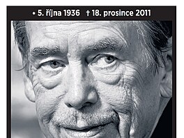 Titulní strana Mladé Fronty DNES. Václav Havel zemel v nedli 18. prosince...