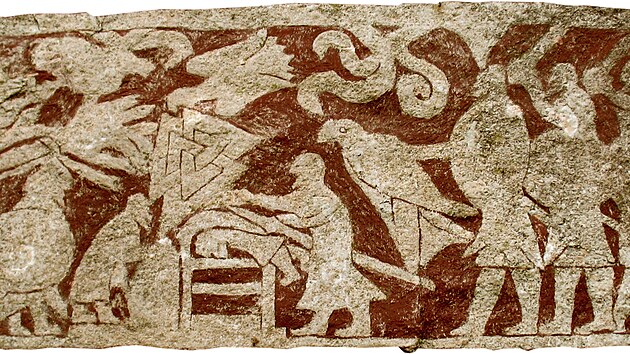 Stora Hammars jsou �ty�i ritu�ln� kameny z vikingsk� doby ve �v�dsk�m Gotlandu. Najdeme na nich i vyobrazen� mu�e na b�ichu, nad n�m se skl�n� mu� se zbran�. Podle n�kter�ch domn�nek je to v�jev ritu�lu krvav�ho orla.