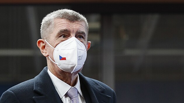 Andrej Babi� p�ij�d� na zased�n� Evropsk� rady (16. prosince 2021)