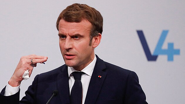 Francouzsk prezident Emmanuel Macron (13. prosince 2021)