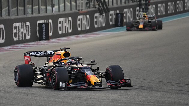 Max Verstappen na trati Velk ceny Ab Zab