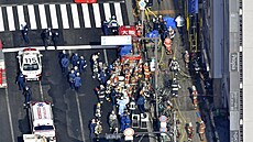 Při požáru výškové budovy v japonské Ósace nejspíše zahynulo 27 lidí a jeden...