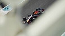 Max Verstappen pi tréninku na Velkou cenu Abú Zabí,