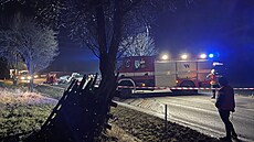 Smrtelná nehoda u Zalužan ve Středočeském kraji (17. prosince 2021)