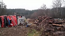 Profesionální hasiči z Pelhřimova mířili k nehodě osobního vozidla u obce...
