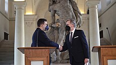 Premiér Petr Fiala a zvolený prezident Petr Pavel