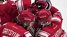 Radost Rus� po brzkém gólu.