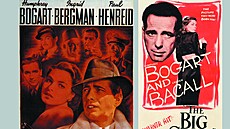 Plakáty k filmům Casablanca a Hluboký spánek