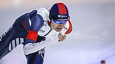 Martina Sáblíková na trojce v Calgary.