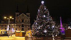 Vánoní strom na Masarykov námstí v Jihlav.