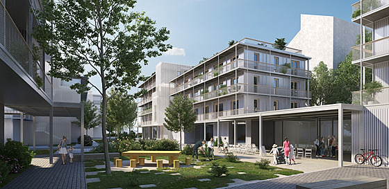 Nové drustevní byty, které Brno plánuje ve Francouzské ulici, zatím existují...