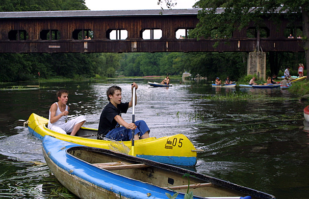 Devná lávka pro pí v Kynperku nad Ohí