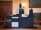 Plastov model bval synagogy v Olomouci, kterou zniili nacist, vytiskli...
