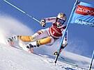 Slovenská lyaka Petra Vlhová v obím slalomu v Courchevelu.
