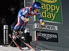 Francouzská lyaka Tessa Worleyová v obím slalomu v Courchevelu.