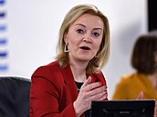 Britská ministryně zahraničí Liz Trussová (12. prosince 2021) 