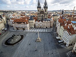 Staromstské námstí, Milion chvilek pro demokracii, bílé kíe. (Praha, bezen...