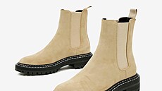 Béové dámské chelsea boty v atraktivním designu, ONLY Beth, 979 K